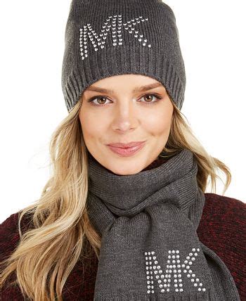 michael kors hat set|Michael Kors hats and scarves.